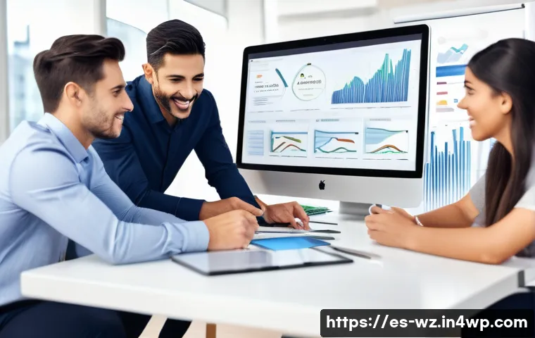 MVP 특성에 따른 테스트 방법 - A modern digital workspace scene showing a diverse team of Hispanic professionals collaborating on a...